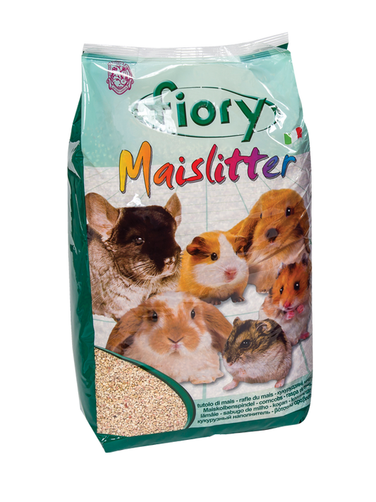Fiory Maislitter – Lettiera in Tutolo di Mais per Roditori in 4 Profumazioni