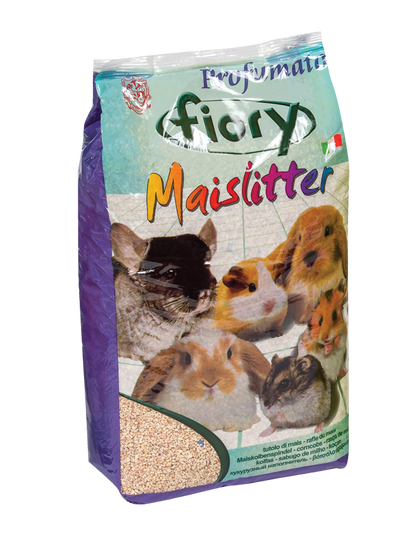 Fiory Maislitter – Lettiera in Tutolo di Mais per Roditori in 4 Profumazioni