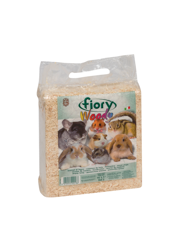 Fiory Woody – Trucioli di Legno per Lettiera Roditori | Morbido e Assorbente