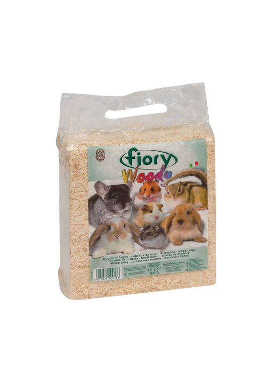 Fiory Woody – Trucioli di Legno per Lettiera Roditori | Morbido e Assorbente