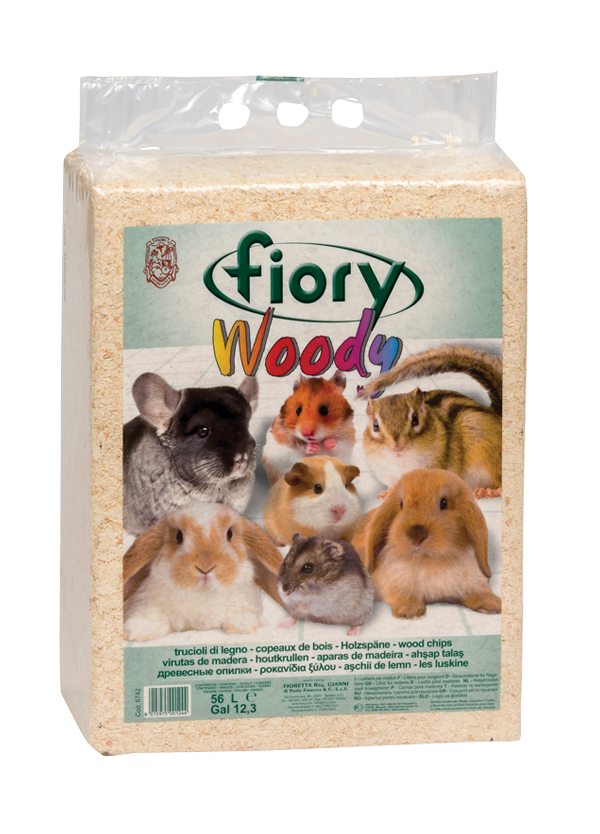Fiory Woody – Trucioli di Legno per Lettiera Roditori | Morbido e Assorbente