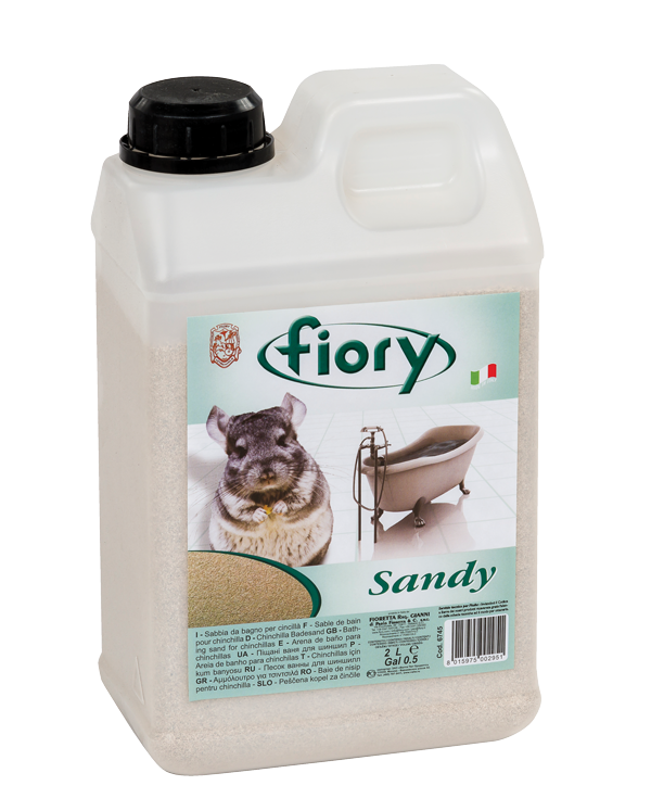 Fiory Sandy – Sabbia per Bagno dei Cincillà 1,3 kg | Granulometria Studiata