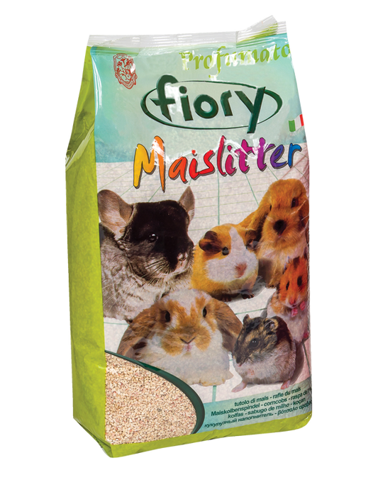 Fiory Maislitter – Lettiera in Tutolo di Mais per Roditori in 4 Profumazioni