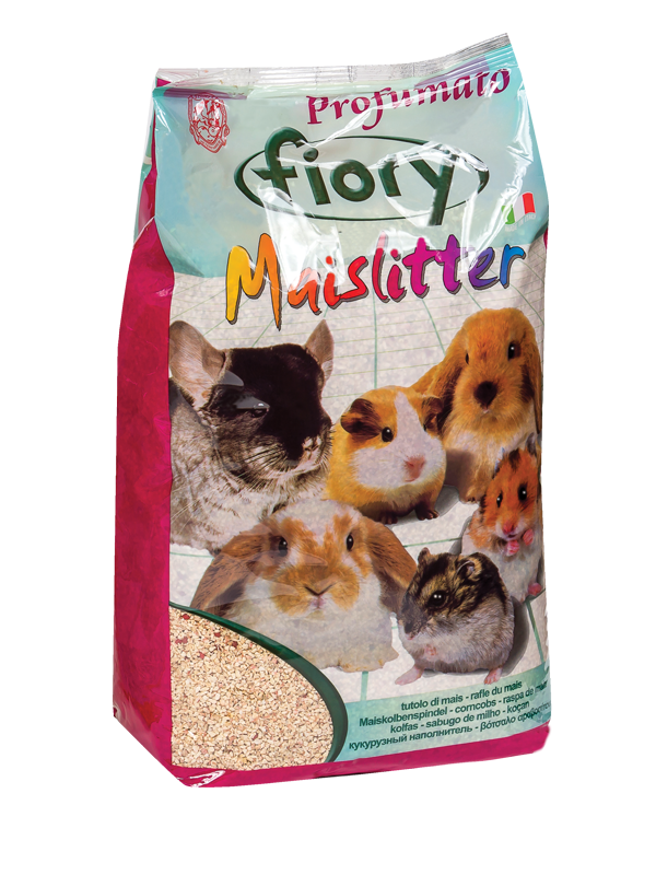Fiory Maislitter – Lettiera in Tutolo di Mais per Roditori in 4 Profumazioni