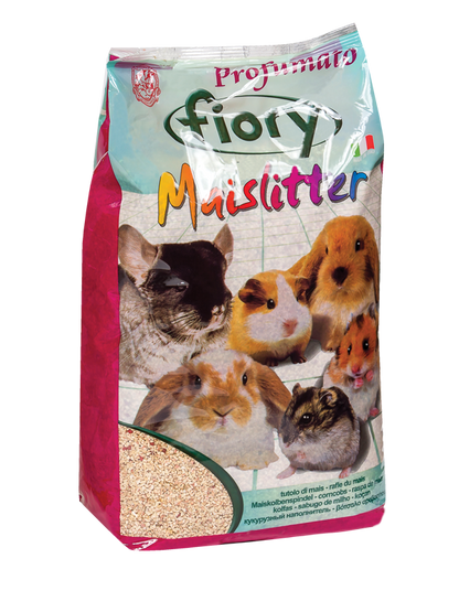 Fiory Maislitter – Lettiera in Tutolo di Mais per Roditori in 4 Profumazioni