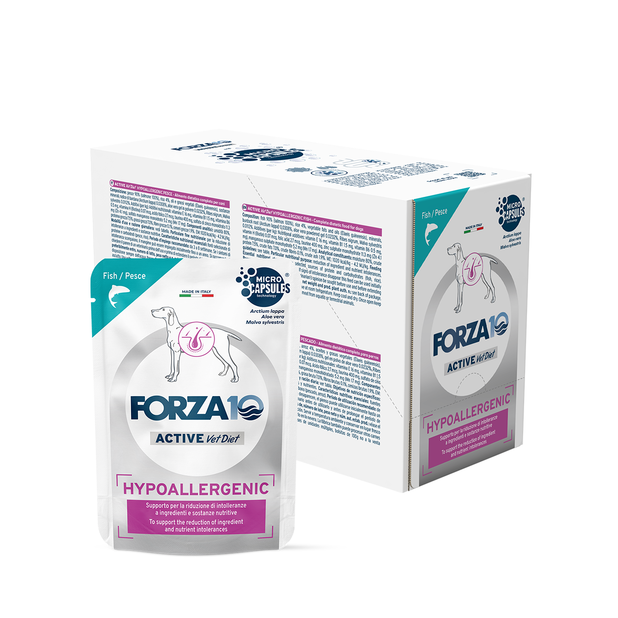 Cane Hypoallergenic - Pesce Alimento dietetico completo per cani adulti.