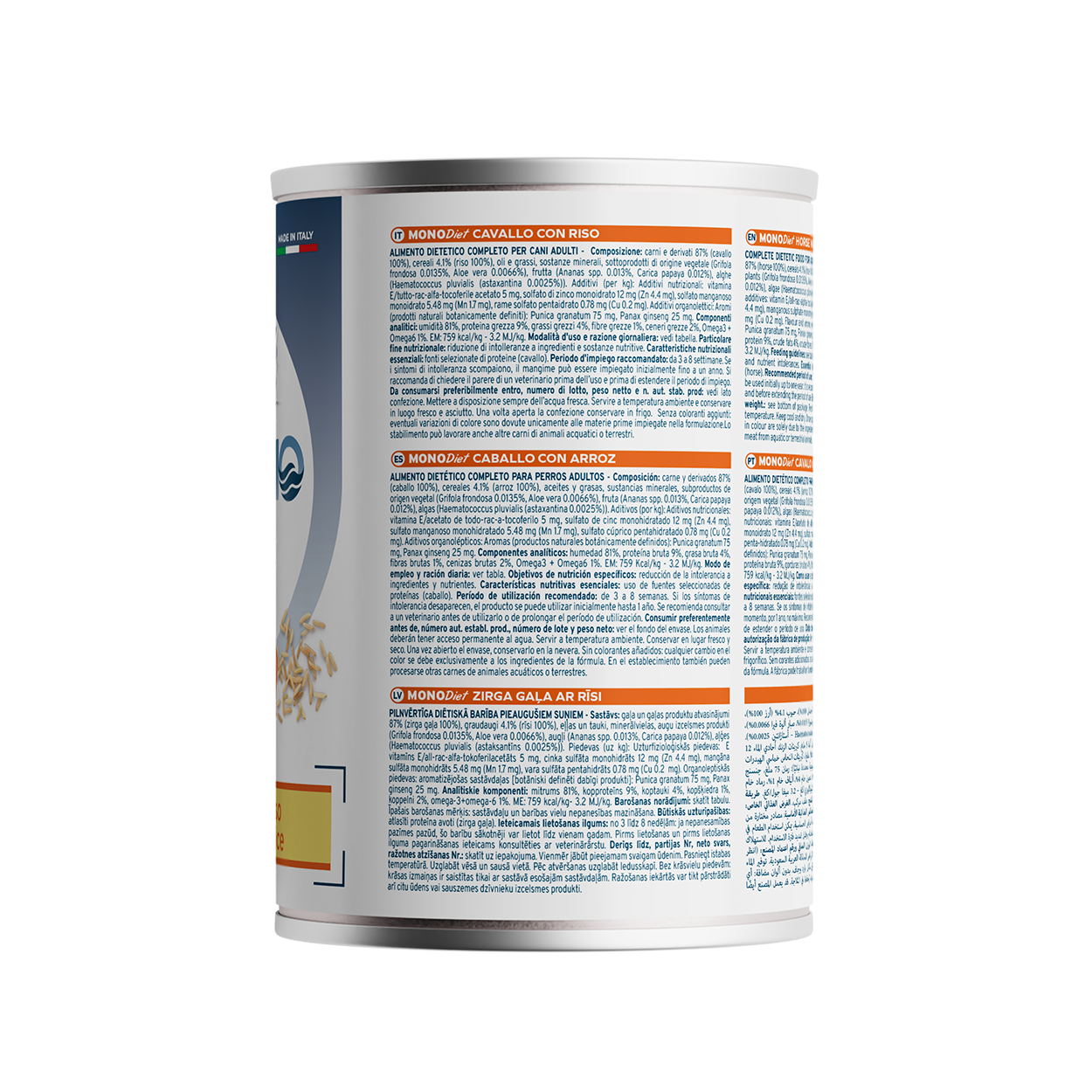Forza10 Adult Sensitive – Alimento Dietetico Umido Cavallo con Riso per Cani 400g