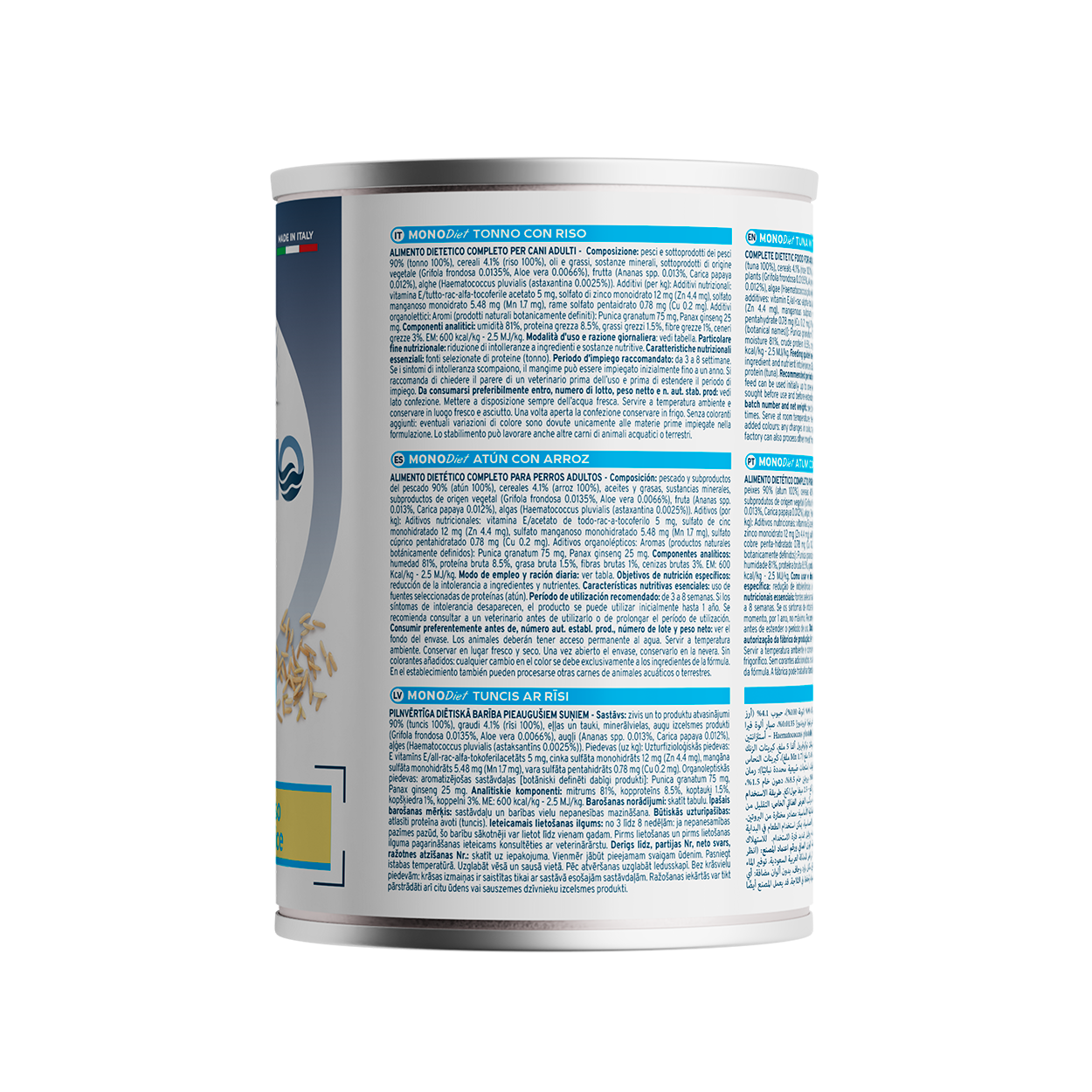 Forza10 Adult Sensitive – Alimento Dietetico Umido Tonno con Riso per Cani 400g