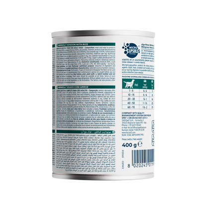 Forza10 Adult Sensitive – Alimento Dietetico Umido Cervo con Riso per Cani 400g
