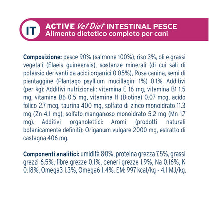 Forza10 Cane Intestinal – Alimento Dietetico Umido al Pesce per Cani.