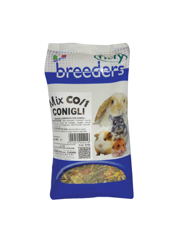 Mix Conigli CO/1 – Miscela con Fieno, Carote e 11 Ingredienti per Conigli Nani