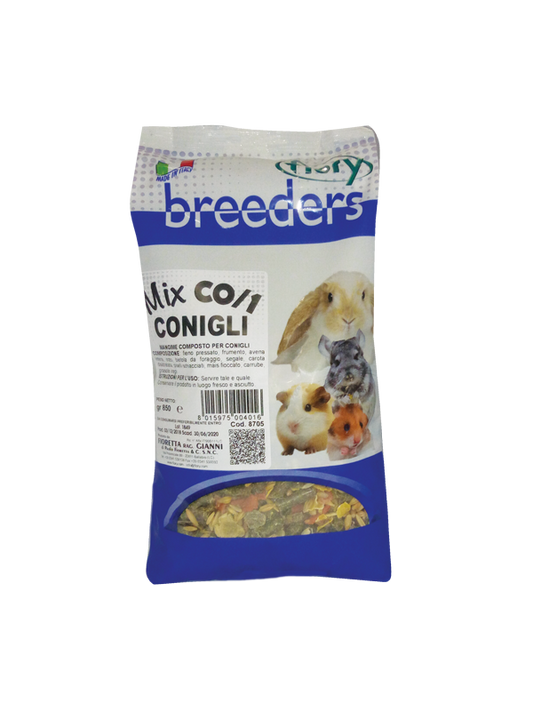 Mix Conigli CO/1 – Miscela con Fieno, Carote e 11 Ingredienti per Conigli Nani