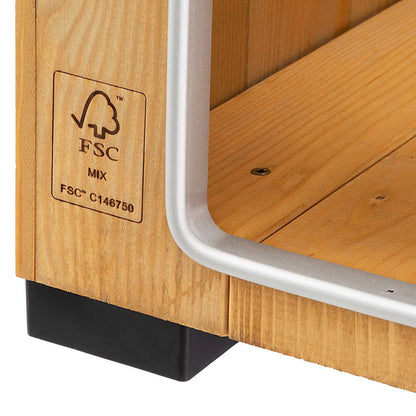 Cuccia Baita AGRIAPPIA per cani, struttura in legno con tetto spiovente e porta, ideale per spazi esterni e comfort animale