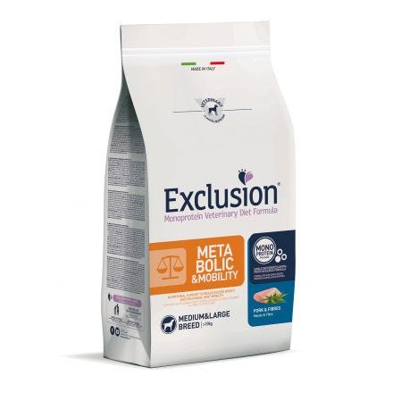 Cibo per cani Exclusion Monoprotein Vet Diet AgriAppia, pollo e fibre, per razze medie e grandi, con ingredienti per mobilità e metabolismo