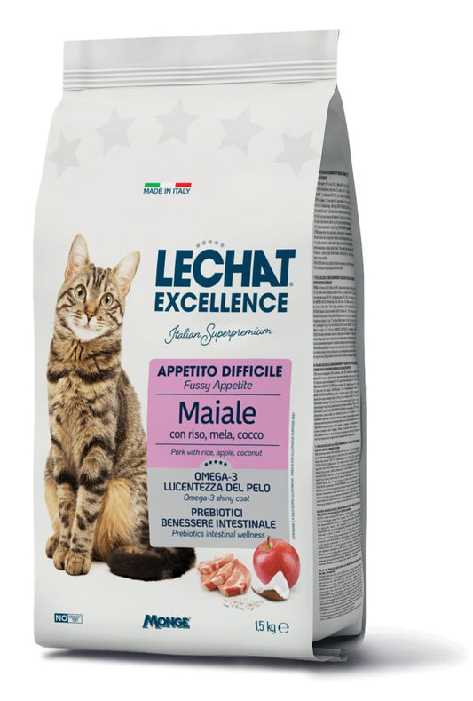 LeChat Excellence Gatto Adulto Appetito Difficile Maiale