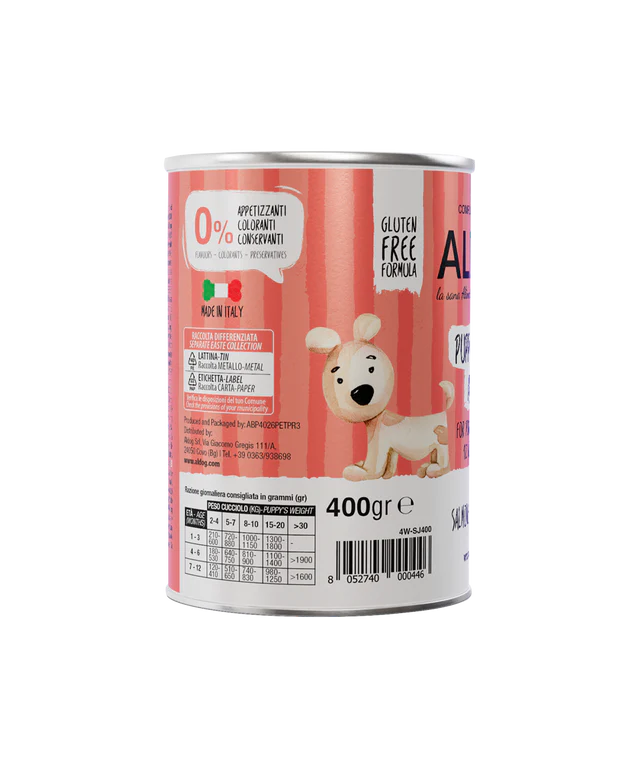 Aldog Paté Monoproteico Puppy Junior Artica – Salmone per Cuccioli 400g