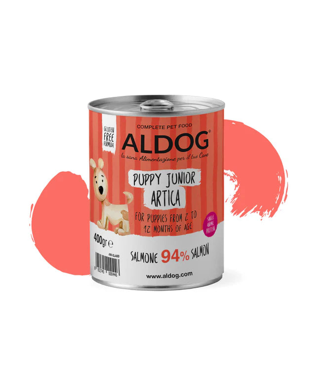 Aldog Paté Monoproteico Puppy Junior Artica – Salmone per Cuccioli 400g