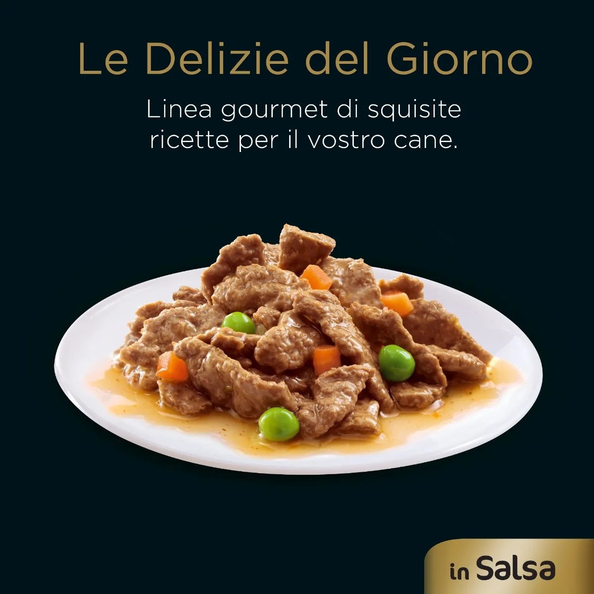 Buste Cesar Dog in salsa multipack AGRIAPPIA, 4 porzioni da 100g ciascuna, con buste di cibo umido per cani.