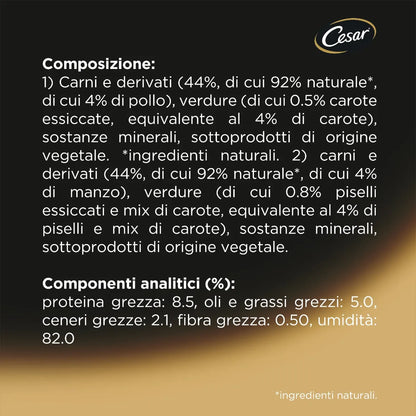 Cesar Dog Busta in Gelatina Multipack 4x100G