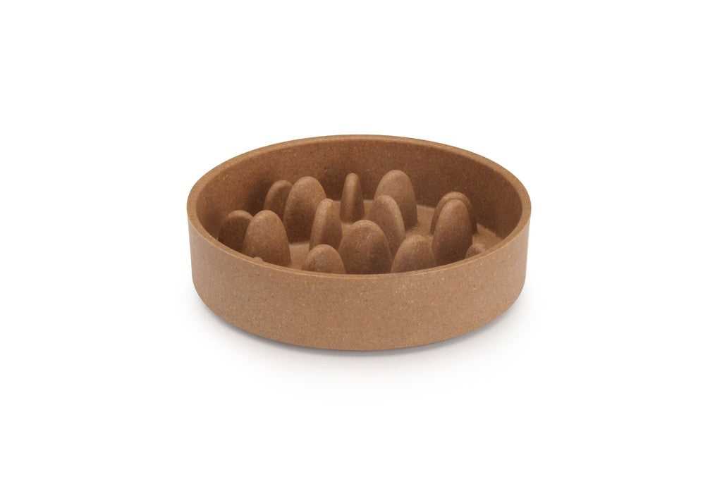 Ciotola anti-ingozzamento AGRIAPPIA in plastica con foro centrale, ideale per alimenti per animali domestici.