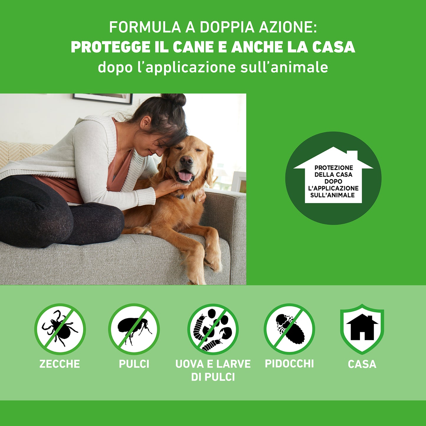 Farmaco Frontline Combo® per cani, confezione con pipette antiparassitarie e antipulci, marca AGRIAPPIA