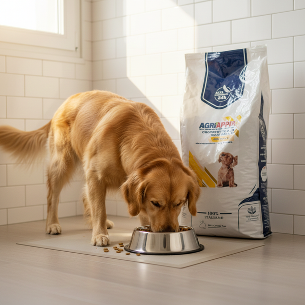 Crocchette AGRIAPPIA Mantenimento per cani al pollo, sacco da 20kg, alimentazione equilibrata e naturale