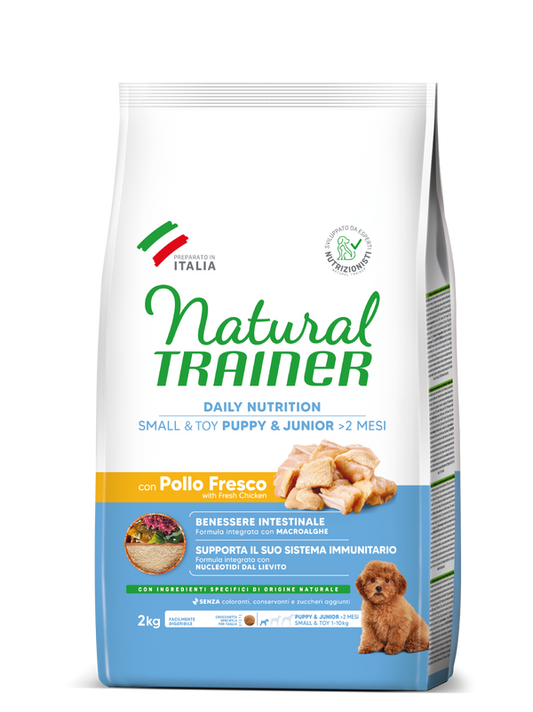 Natural Trainer - DAILY NUTRITION - SMALL&TOY PUPPY&JUNIOR CON POLLO FRESCO