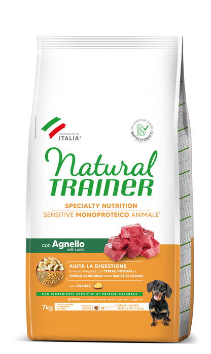 Crocchette per cani Sensitivity Small & Toy con agnello e cereali integrali, marca AGRIAPPIA, alimentazione naturale e senza glutine