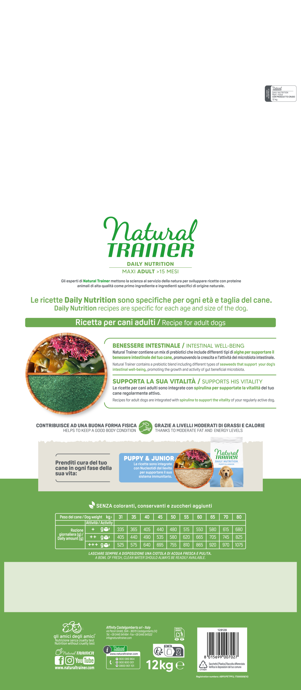 Natural Trainer - DAILY NUTRITION MAXI ADULT CON PROSCIUTTO CRUDO