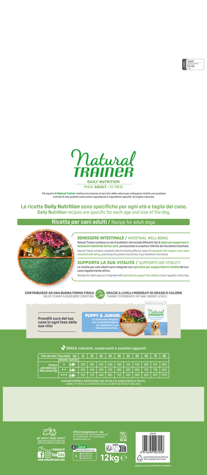 Natural Trainer - DAILY NUTRITION MAXI ADULT CON TONNO