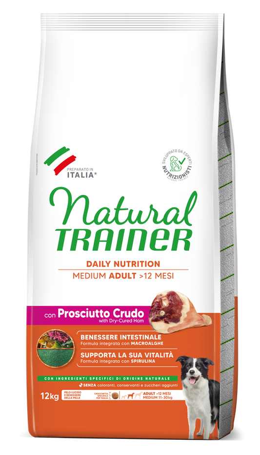 Natural Trainer - DAILY NUTRITION MEDIUM ADULT CON PROSCIUTTO