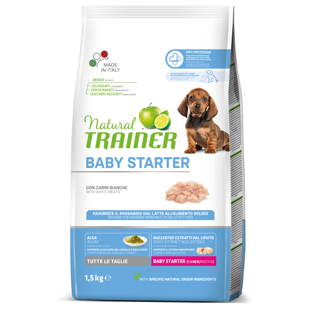 NATURAL TRAINER - DAILY NUTRITION - ALL BREEDS BABY STARTER CON POLLO FRESCO
