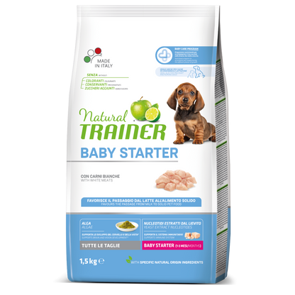 NATURAL TRAINER - DAILY NUTRITION - ALL BREEDS BABY STARTER CON POLLO FRESCO