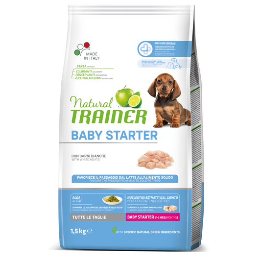 NATURAL TRAINER - DAILY NUTRITION - ALL BREEDS BABY STARTER CON POLLO FRESCO