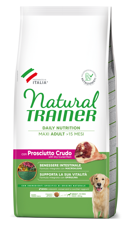 Natural Trainer - DAILY NUTRITION MAXI ADULT CON PROSCIUTTO CRUDO