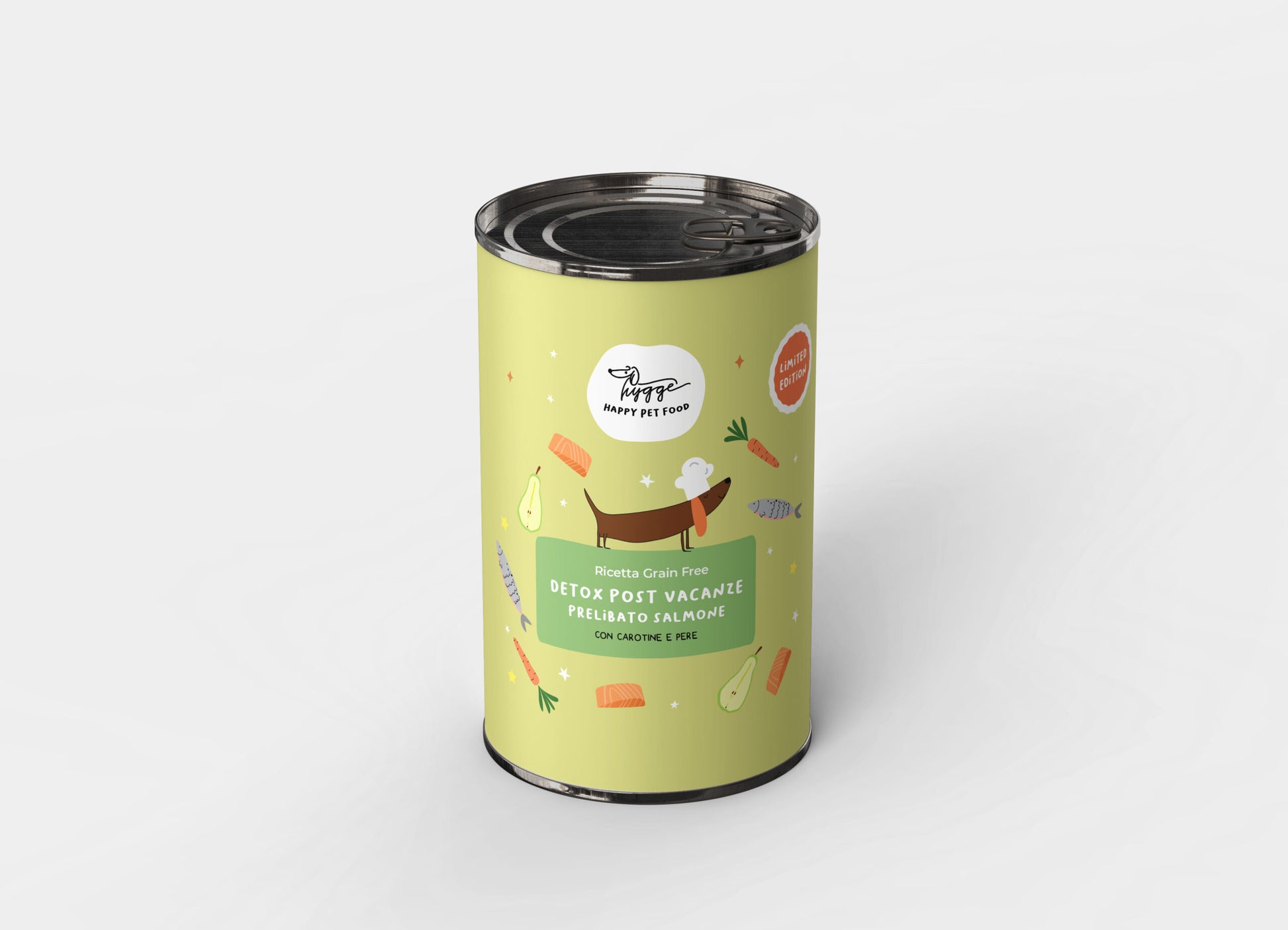 Piatto Detox Post Vacanze con salmone, carote e pere, prodotto AGRIAPPIA, presentato con ingredienti freschi e colorati.