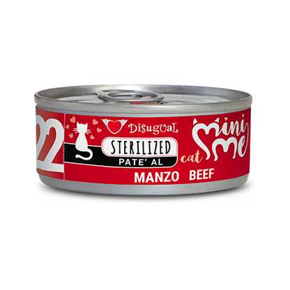 Crocchette Disugual Mini Me Sterilizzato per gatti, manzo, brand AGRIAPPIA, in confezione da 500g