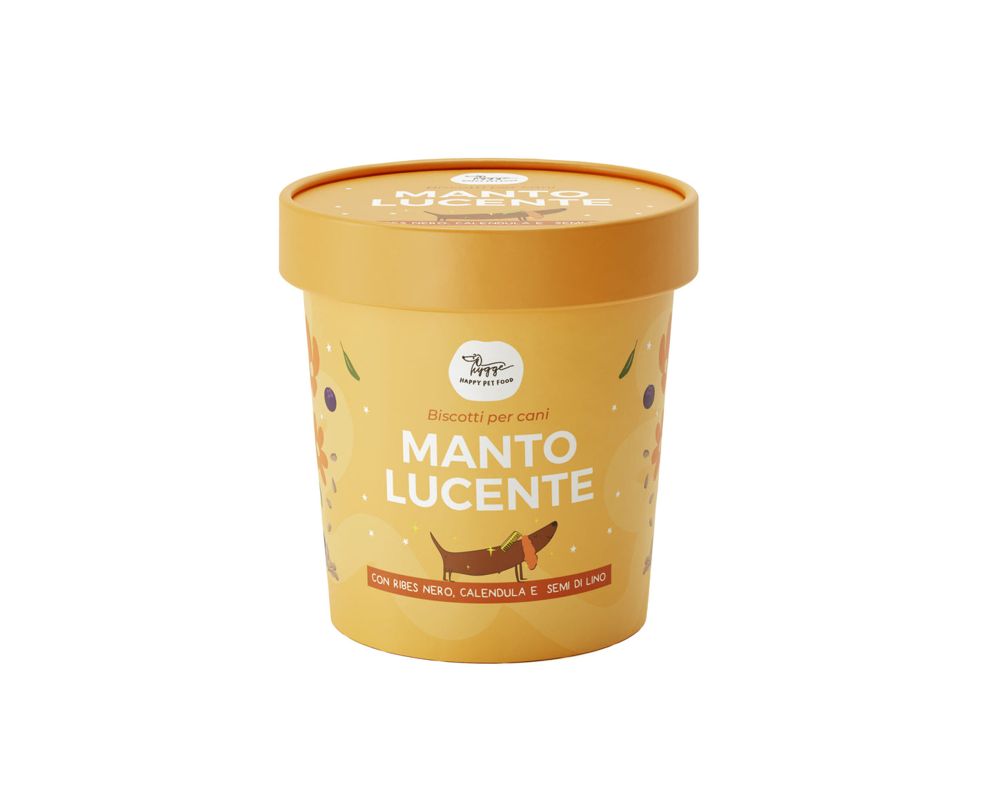 Happy Pet Biscotti Manto Lucente – Snack Funzionali per Cani con Calendula e Semi di Lino