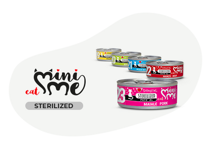 Mini Me sterilizzato di AGRIAPPIA, famiglia di prodotti per animali domestici, visibile in immagine con confezione.