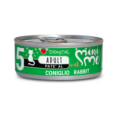 Mini Me Patè AGRIAPPIA per conigli e gatti, vasetto di patè cremoso con carne di coniglio, ideale per piccoli animali domestici.