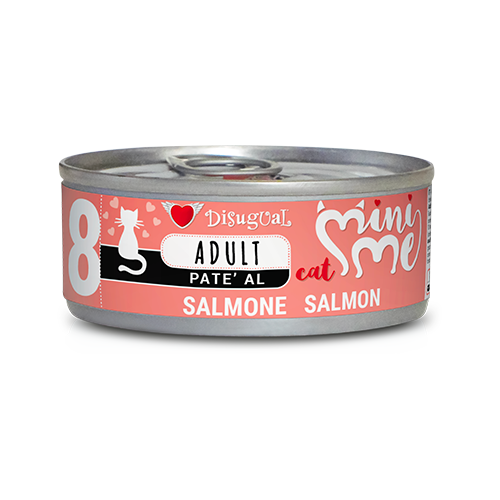 Crocchette per gatti Disugual Mini Me Patè al salmone di AGRIAPPIA, confezione da 500 g.