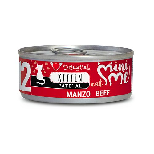 Portata per gatti MiniMe di AGRIAPPIA con pâté al manzo, per gattini, in confezione compatta e naturale.