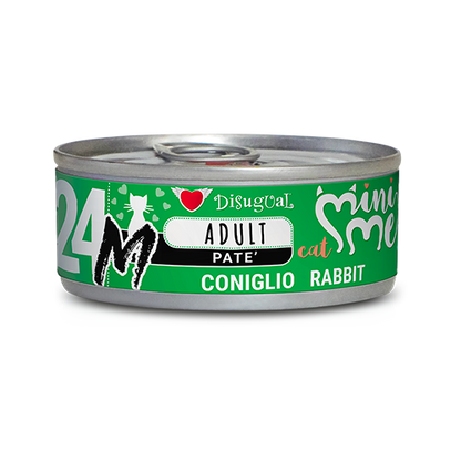 Mini Me Linea M di AGRIAPPIA: alimenti per conigli e gatti, confezione da 500g, immagine di un sacchetto con logo e dettagli del prodotto