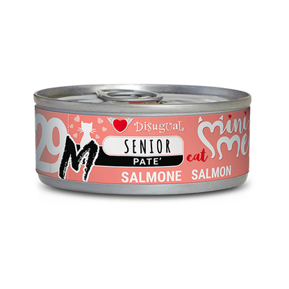 Crocchette per gatti MiniMe Linea M Senior Salmone AGRIAPPIA, confezione da 500 g, alimento umido per gatti anziani.