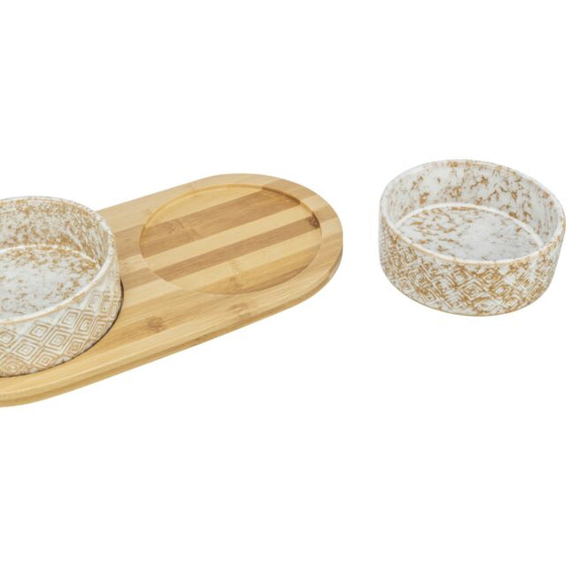 Set di ciotole in ceramica/bamboo