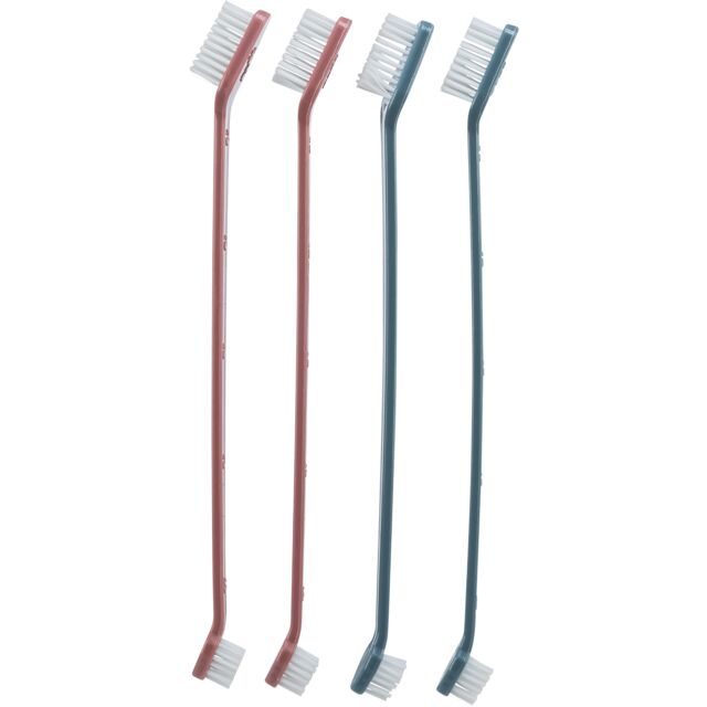 Set di spazzolini da denti AGRIAPPIA, con manici colorati e set di diverse testine per l'igiene orale quotidiana.