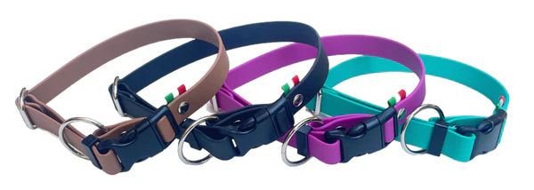 Collare in PVC AGRIAPPIA con sgancio rapido, resistente e regolabile per cani di tutte le taglie, visibile in primo piano