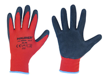 Guanti in nylon con presa a rete Gripflex Maurer, taglia 8, ideali per lavori manuali e protezione delle mani.
