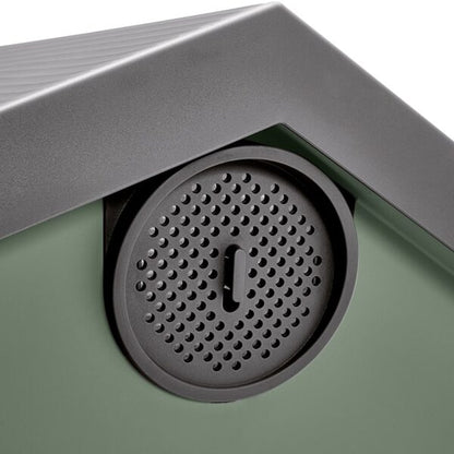 Cuccia Zeus 50 AGRIAPPIA, cuccia per animali con design robusto e confortevole, vista frontale con apertura centrale.