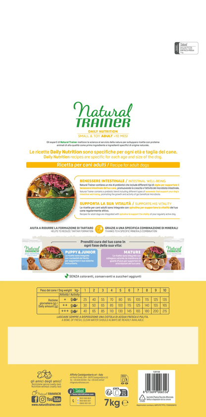 Natural Trainer - DAILY NUTRITION SMALL&TOY ADULT CON POLLO FRESCO